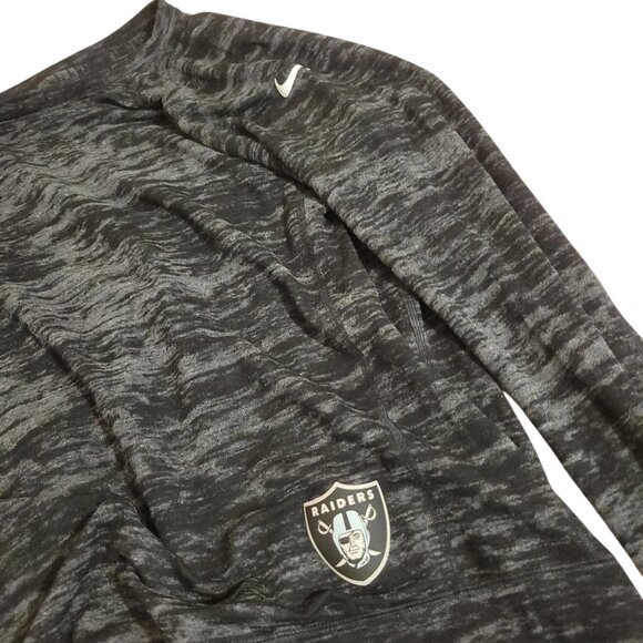 Nike NFL Raiders Womens Long Sleeve Crewneck Top XL Gray Black - Picture 7 of 11
